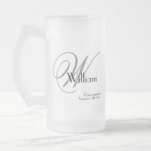 Groomsman Gift Modern Monogram Initial & Name Cool