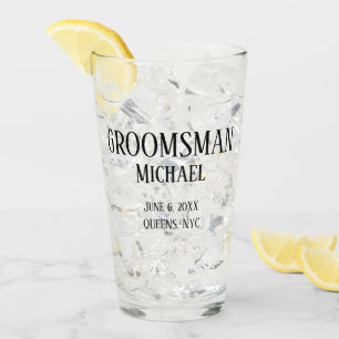 Groomsman Gift Personalized Glass