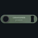 Groomsman Gift Personalized  Monogram Wedding Bar Key<br><div class="desc">Monogram personalized wedding gift bottle opener for groomsmen.
Customize it with your own details. For further customization,  please click the "Personalize” link and use Zazzle's advanced design tools to customize this template.</div>