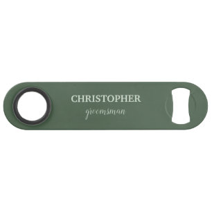 Groomsman Gift Personalized Monogram Wedding Bar Key
