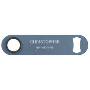 Groomsman Gift Personalized  Monogram Wedding Bar Key