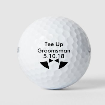 Groomsman Golf Ball Invite by WeddingButler at Zazzle