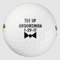 Groomsman Golf Ball Invite