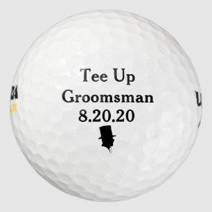 Groomsman Golf Ball Invite