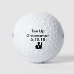 Groomsman Golf Ball Invite at Zazzle