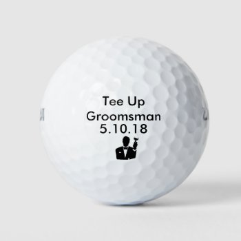 Groomsman Golf Ball Invite by WeddingButler at Zazzle