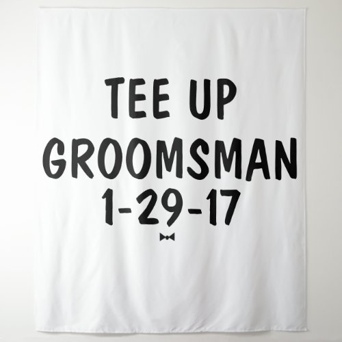 Groomsman Golf Invite Tapestry