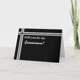 Groomsman Invitation - Funny - Customizable