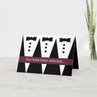 Groomsman Invitation - Funny - Customizable