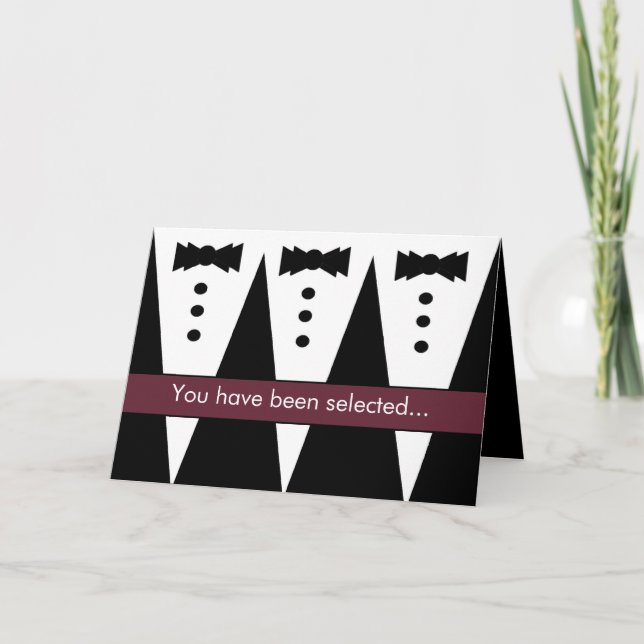 Groomsman Invitation - Funny - Customizable (Front)