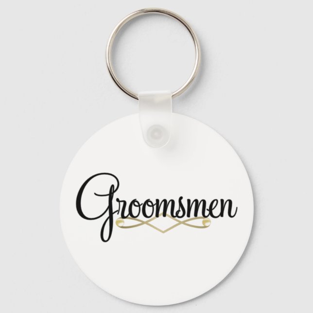 Groomsman Keychain (Front)