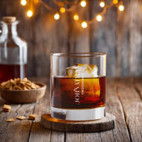 Groomsman Monogram Bridal Party Whiskey Glass