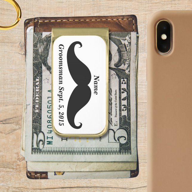 Groomsman Mustache Money Clip (Groomsman Mustache Money Clip)