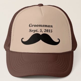 Groomsman Mustache Truckers Hat