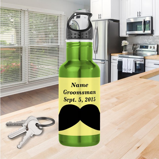 Groomsman Mustache Water Bottle (Groomsman Mustache Water Bottle)