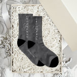Groomsman Name Date Wedding Socks<br><div class="desc">Make your own custom socks. Personalize this design with your own text. You can further customize this design by selecting the "customize further" link if desired.</div>