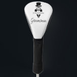 Groomsman Name Tuxedo Silhouette Mustache Golf Head Cover<br><div class="desc">Groomsman Name Tuxedo Silhouette Mustache Golf Head Cover. Create the perfect wedding or bachelor party gift. Personalize this design with your own text. Further customize this design by selecting the "customize further" link. -p</div>