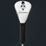 Groomsman Name Tuxedo Silhouette Mustache Golf Head Cover<br><div class="desc">Groomsman Name Tuxedo Silhouette Mustache Golf Head Cover. Create the perfect wedding or bachelor party gift. Personalize this design with your own text. Further customize this design by selecting the "customize further" link. -p</div>