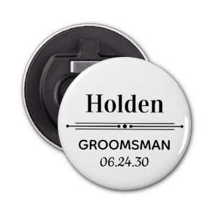 Groomsman Personalized Bottle Opener