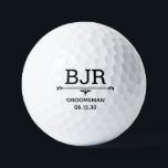 Groomsman Personalized Golf Balls<br><div class="desc">These golf balls are a perfect favor for the groomsmen in your wedding.  They will love that they are practical and usable.  They'd be great for your bachelor weekend.</div>