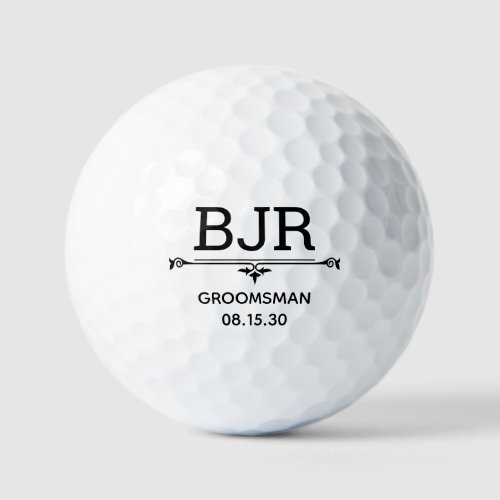 Groomsman Personalized Golf Balls