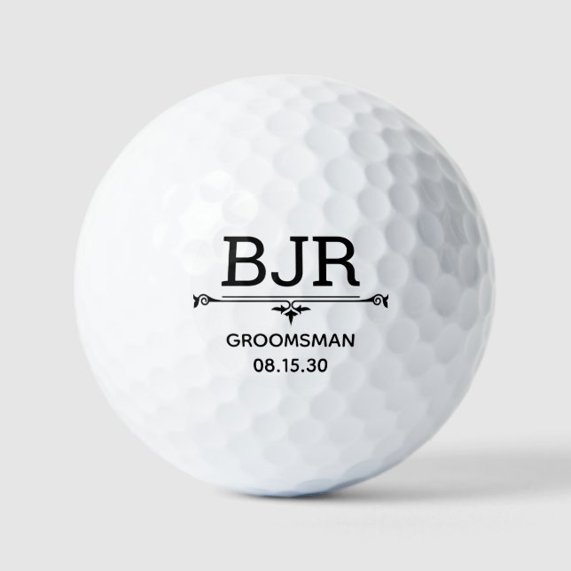 Groomsman Personalized Golf Balls (Front)