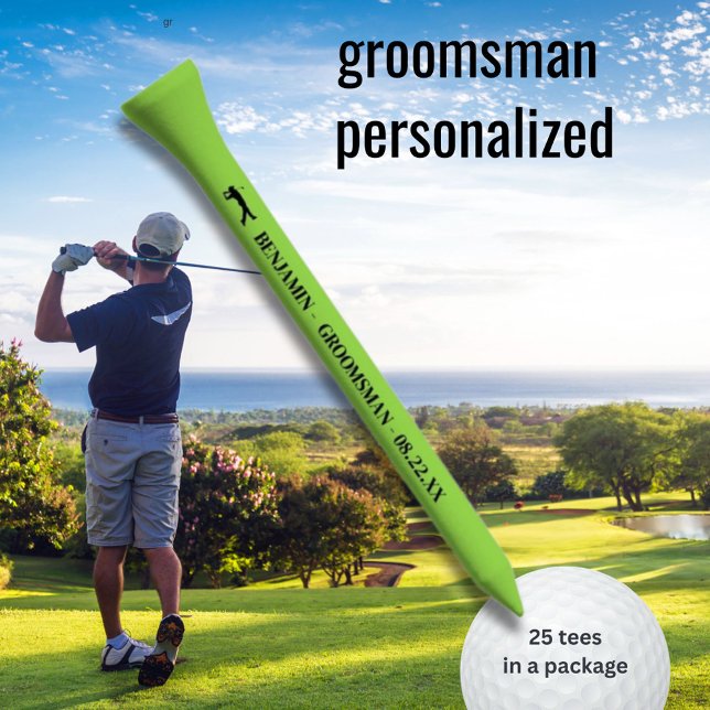 GROOMSMAN PERSONALIZED GOLF TEE GIFT (Creator Uploaded)