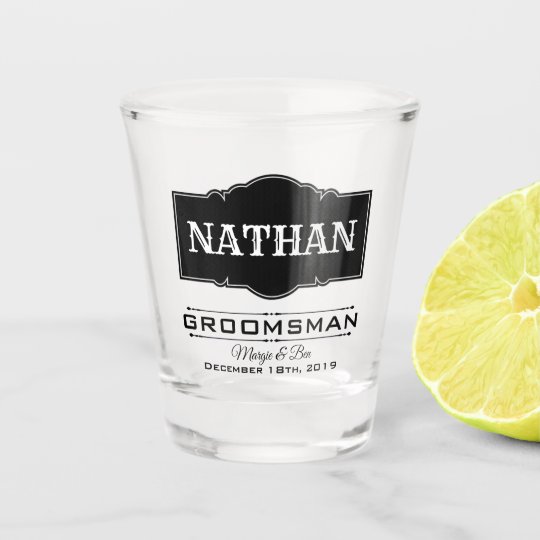 GROOMSMAN PERSONALIZED SHOT GLASS