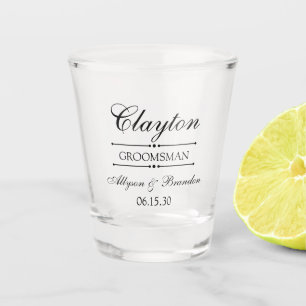 Groomsman Personalized Shot Glass