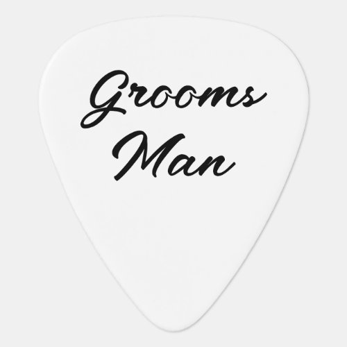 Groomsman Photo Guitar Pick
