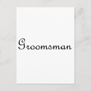 Groomsman Postcard