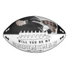 Groomsman Proposal Bowtie Photo Black & White