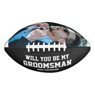 Groomsman Proposal Football