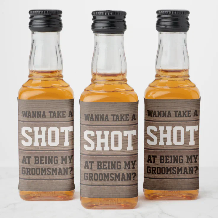 Groomsmen whiskey labels