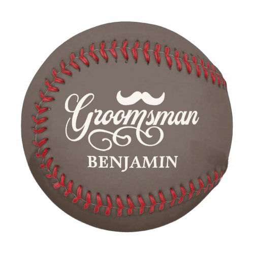 Groomsman Proposal Wedding Name Date  Baseball