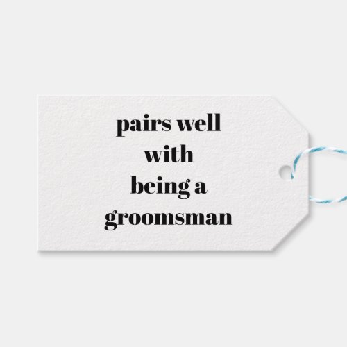 Groomsman Proposal Will You Be My Groomsman Gift Gift Tags