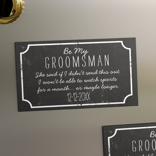 Groomsman Request 25 Magnetic Proposal Cards