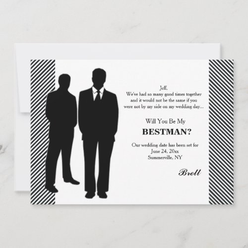 Groomsman Request Card