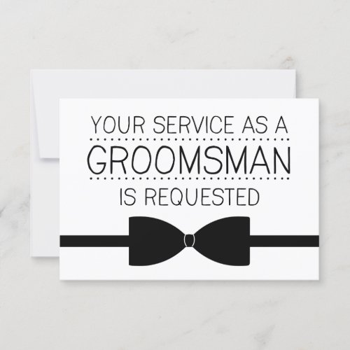 Groomsman Request  Groomsmen Invitation
