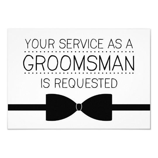 groomsman request groomsmen invitation zazzle com