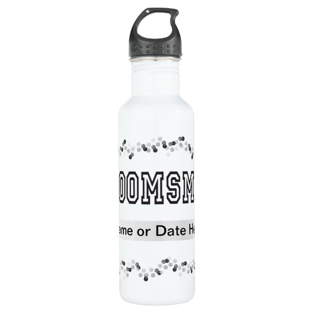 Groomsman Stainless Steel Water Bottle (Front)