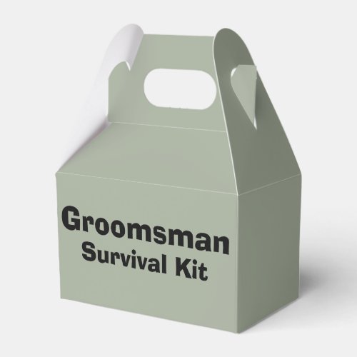 Groomsman Survival Kit Box