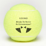 Groomsman Tennis Ball Invite at Zazzle