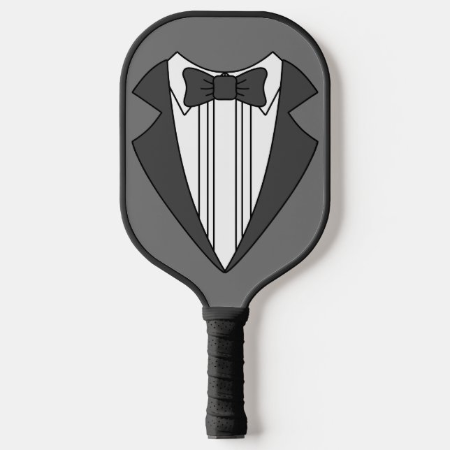Groomsman Tuxedo Pickleball Paddle (Front)