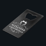 Groomsman Tuxedo Tie Black Credit Card Bottle Opener<br><div class="desc">Wedding Groomsman Tuxedo Tie Black Bottle Opener</div>