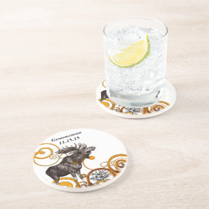 Groomsman Vintage Buck Coasters