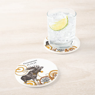 Groomsman Vintage Buck Coasters
