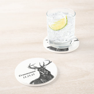 Groomsman Vintage Buck Coasters