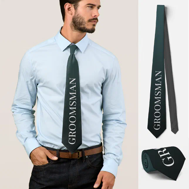 Photo inspiration: Groomsman Wedding Bachelor Party Black Neck Tie Photo Inspiration