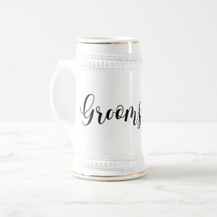 Groomsman Wedding Bachelor-Party-Black Tie Beer Stein